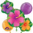 Tropical Hibiscus Bouquet Of Balloons