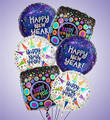 Small New Year's Balloon Bouquet
