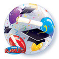 22" Grad Hats & Balloons Bubble Balloon