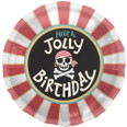 Pirate Jolly Birthday Foil Balloon