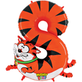 Number 8 Cat Mighty Bright 40" Zooloon 