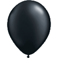 Pearl Onyx Black Latex Balloon