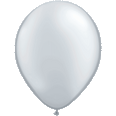 Metalic Silver Latex Balloon