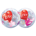 22" I Love You Heart Bubble Balloon 