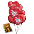 Valentine's Day Balloon Bouquet w/ Truffles