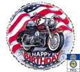 "Harley" Happy Birthday Mylar Balloon 18"