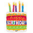 Birthday Cake & Candles Helium Shape 