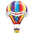 42" Birthday Hot Air Balloon Helium Shape