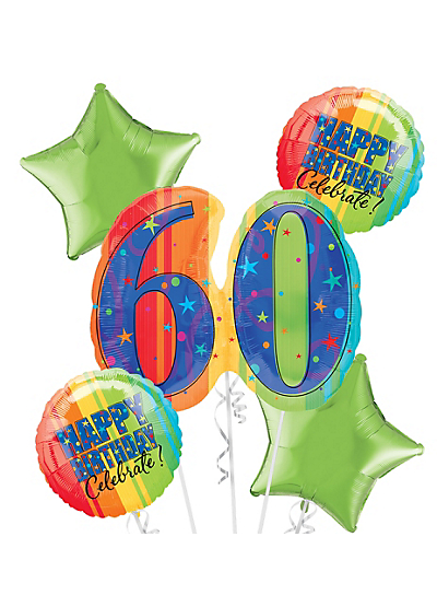 XL 26" Oh No The Big 60 Happy 60th Birthday Balloon Super Shape Foil Mylar Party