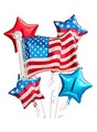 American Flag Balloon Bouquet