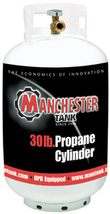 30 lbs (7 Gallon) Manchester Propane Tank without Gauge