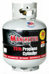 20 lbs (5 Gallon) Gray Portable Propane Cylinder without Gauge