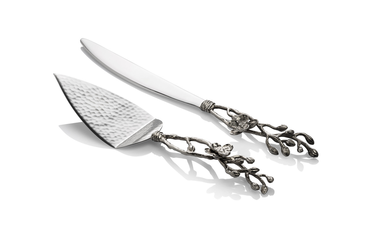 Michael Aram White Orchid Wedding Cake Knife Server Venus Gifts