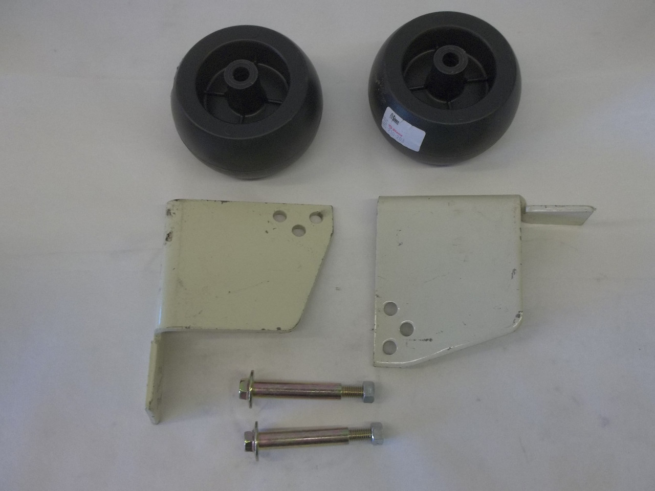 Cub Cadet 44 50 Mower Deck Front Wheel Bracket Kit And Front Wheel And Bolt 759 3253 5h Patton Acres This is incorrect with the mower in the down position, on a flat level surface, the wheels should be 1/4 to 1/2 above the ground, not the top of the grass.