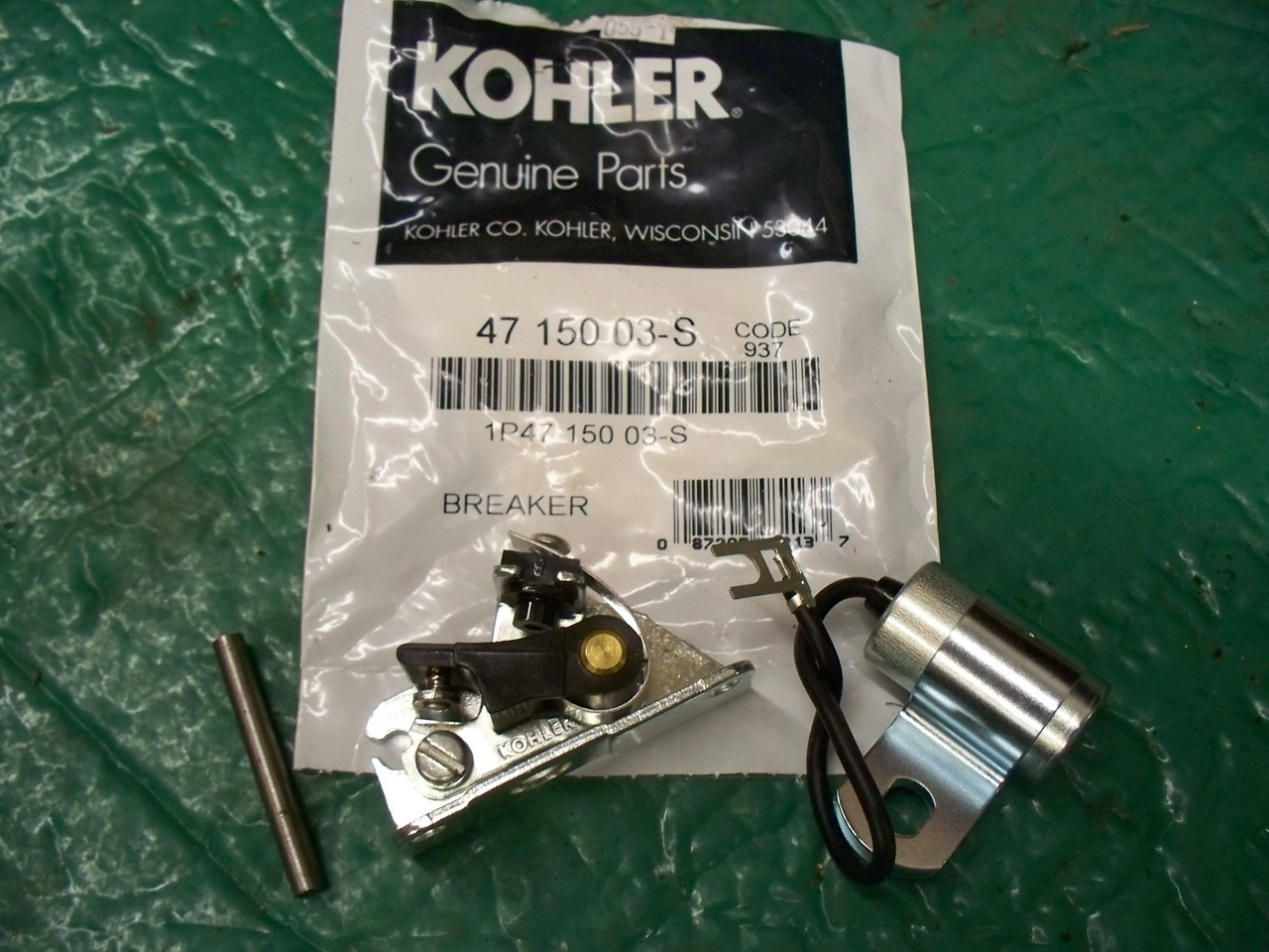 KOHLER POINTS,CONDENSER,ROD KIT Patton Acres