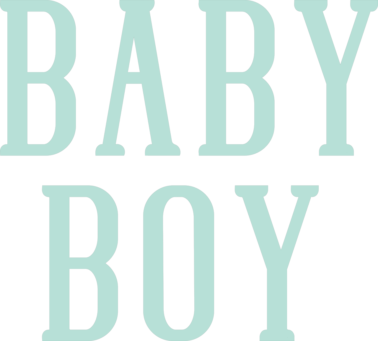 Baby Boy #3 SVG Cut File - Snap Click Supply Co.