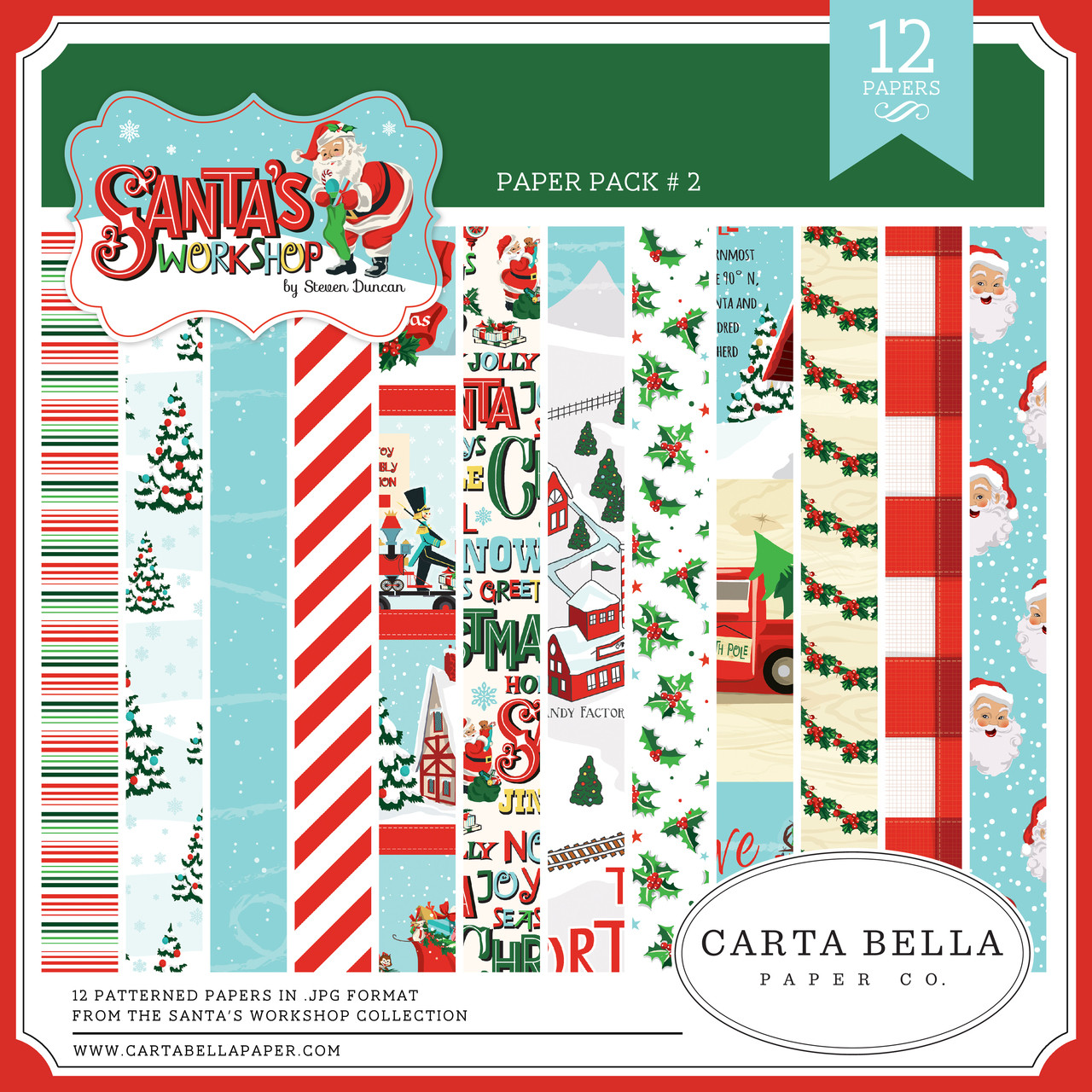 santa s workshop paper pack 2 snap click supply co