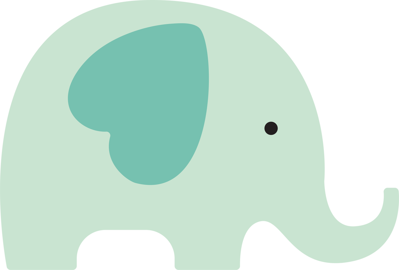 Baby Elephant SVG Cut File - Snap Click Supply Co.