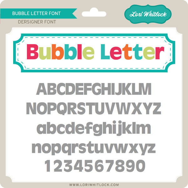 bubble letters font microsoft word