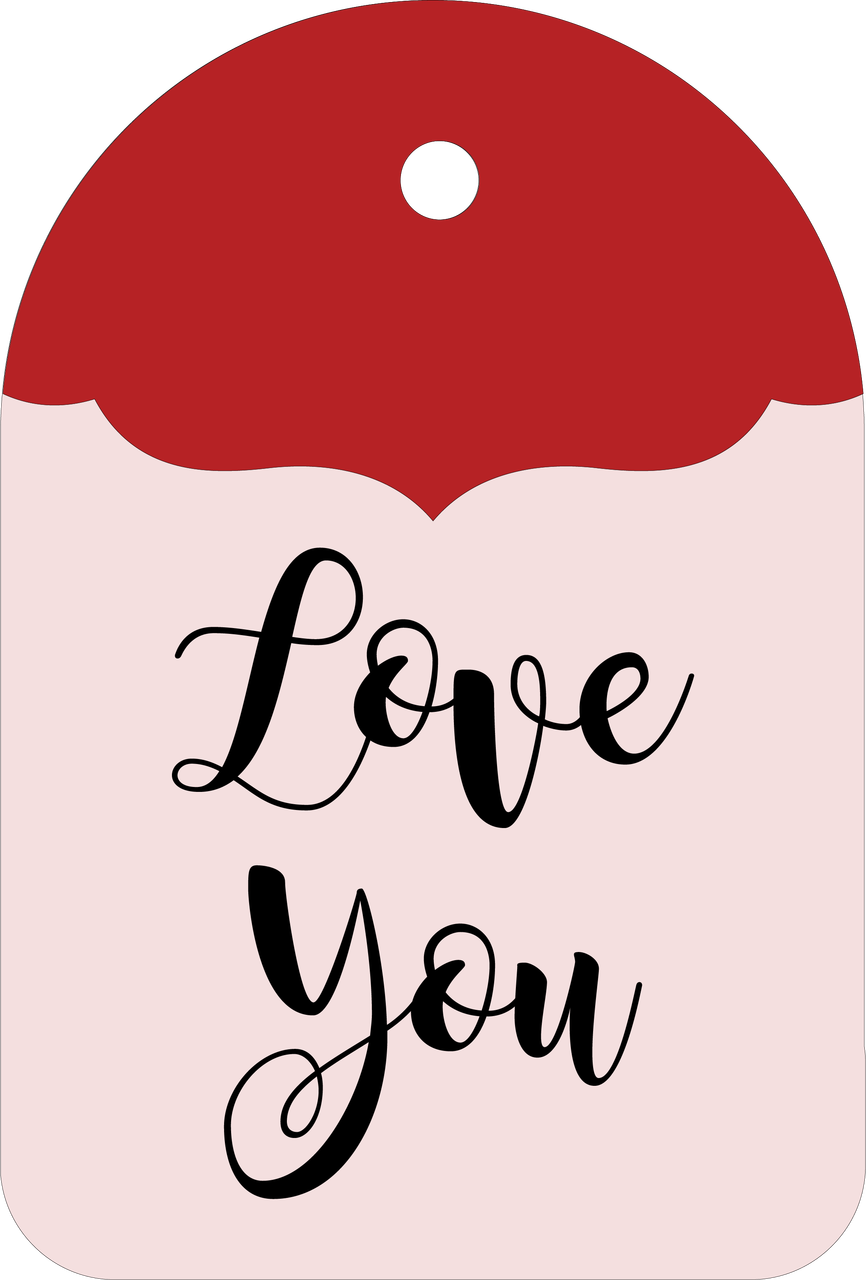 Download Love You Tag SVG Cut File - Snap Click Supply Co.
