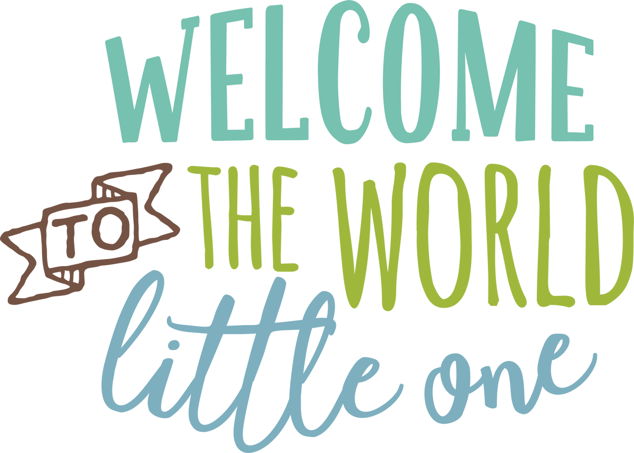 Download Welcome to the World SVG Cut File - Snap Click Supply Co.