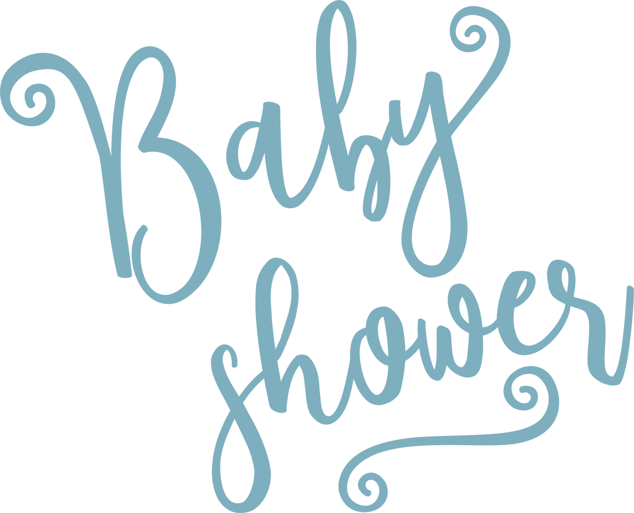 Baby Shower SVG Cut File - Snap Click Supply Co.