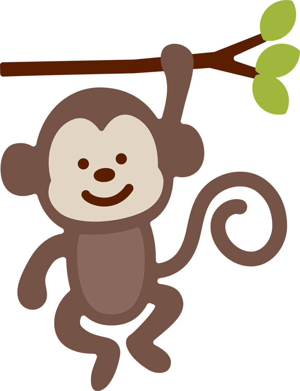 Download Monkey SVG Cut File - Snap Click Supply Co.