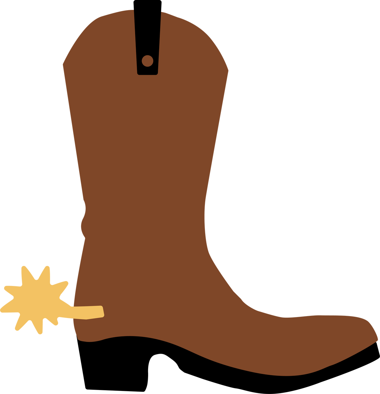 cowboy boot svg cut