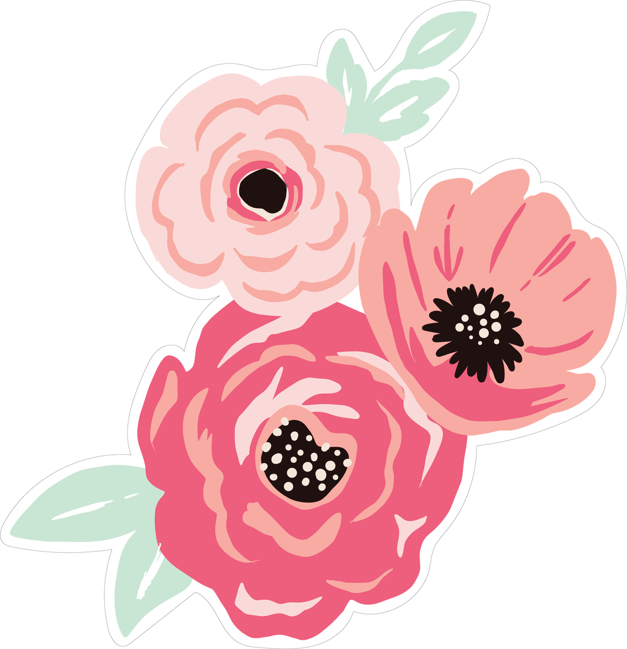 Download Flower Bunch Print & Cut File - Snap Click Supply Co.