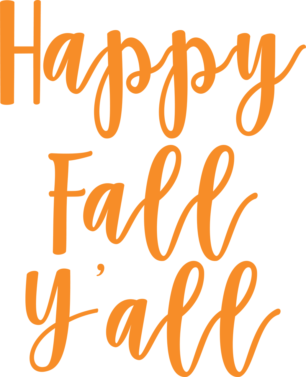 This is a picture of Effortless Happy Fall Yall Printable It is a graphic of Effortless Happy Fall Yall Printable