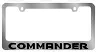 Jeep Commander License Plate Frame - 5480WO-BK