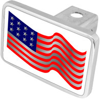 USA Flag Waving Hitch Cover - 8902XL-1