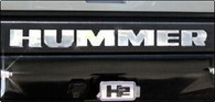 Hummer H2 - Rear Bumper Letter Inserts - 9530-UC