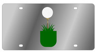 Golf Tee & Ball Novelty License Plate - LS1017