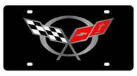 Corvette C5 Flags License Plate - 2350-1