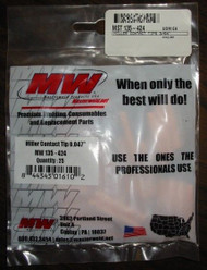 MILLER 135424 CONTACT TIPS   3/64"  QTY/25
