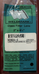SHADE 9  2 X 4.25 GLASS WELDING HELMET FILTER LENS