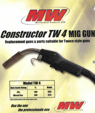 Masterweld 400A MIG GUN 15' TWECO/LINCOLN WM connection - Made in USA
