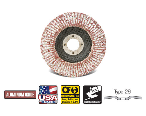 4-1/2" x 7/8" CGW Flap Disc for Aluminum Stainless Steel & Soft Metals 