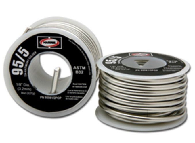 Harris 95/5 Tinantimony Solder 1/8" x 1 lb spool 95561 Netwelder