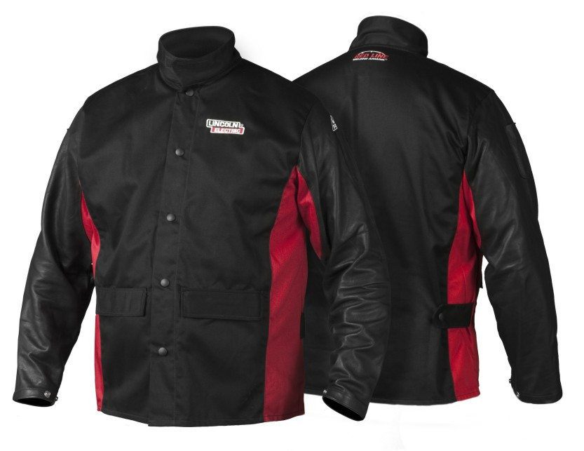 Lincoln Electric Shadow Grain Leather Sleeved Welding Jacket K2987