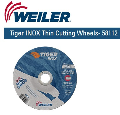 Tiger INOX Thin Cutting Wheels 6" x .045" 58112 25/pk