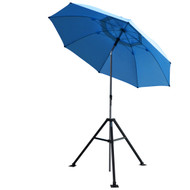 Revco Black Stallion UB250-BLU Core Flame-Resistant Industrial Umbrella & Stand, Blue
