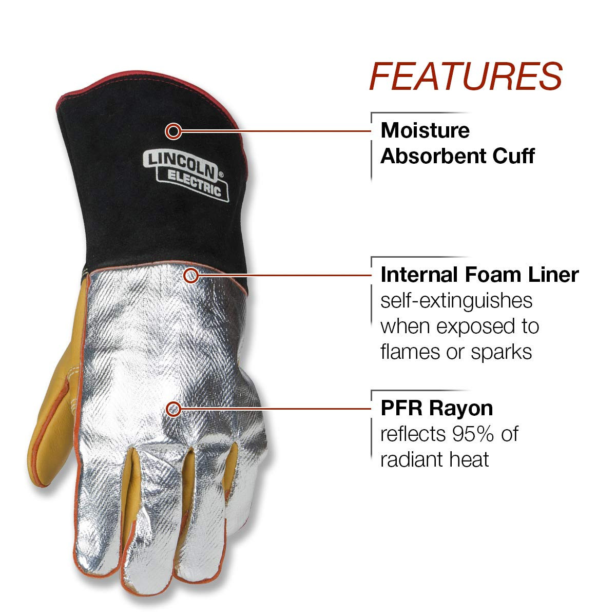 Lincoln Electric Heat Resistant Welding Gloves K2982