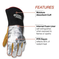 Lincoln Electronic Roll Cage Welding Rigging Gloves - K3109