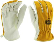 West Chester IRONCAT 9414 Premium Grain/Split Cowhide Leather Driver Work Gloves