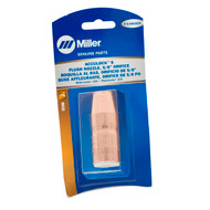 Miller N-A5800CM AccuLock™ S Large Thread-On Nozzle, 5/8" Orifice, Flush Tip, Copper (Miller blister pack, 1 per pkg)