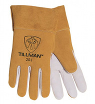 Tillman 20 LARGE Premium Top Grain Kidskin 2" Cuff TIG Welding Gloves