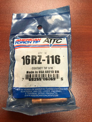 American Torch Tip - 16RZ-116 - ATTC MIG Weld Cylindrical Cont Tip PK10