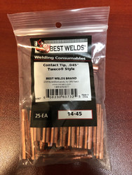 Best Welds CONTACT TIPS 14-45  .045"- QTY/25